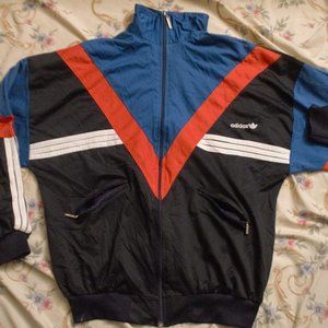 ***SOLD *** Vintage Classic Adidas Windbreaker Track Jacket - Women's Small